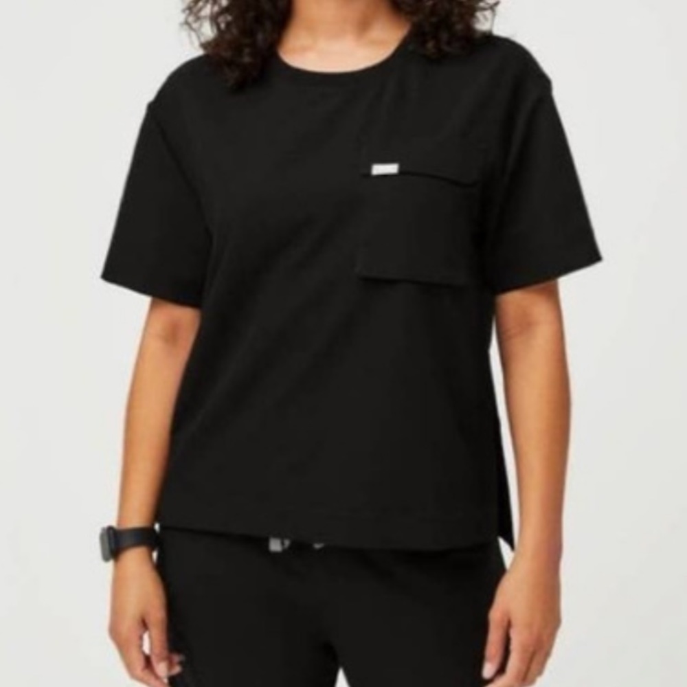Women’s Keji Figs Scrub Top - Black - XS